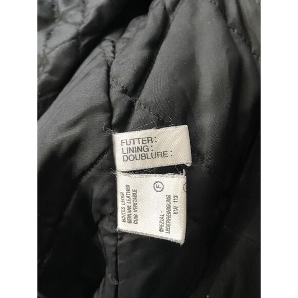 Bally Black Coat Goldtone Accents Front Zip Lined 2 Front Zip Pockets Women’s 8 - Picture 5 of 8